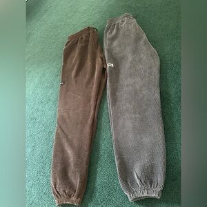 WHITE FOX women’s joggers, chocolate & blue color , both size M